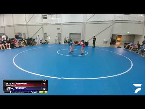 105 Lbs Round 1 (4 Team) - Skye Neugebauer, Arkansas Vs Moriah Morphet, Indiana C20e