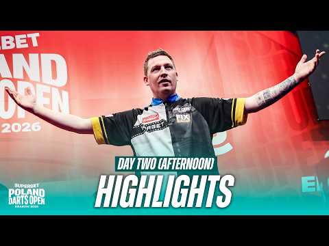 WHITEWASH WINS 😳 | 2026 SUPERBET Poland Darts Open | Day Two Afternoon Highlights