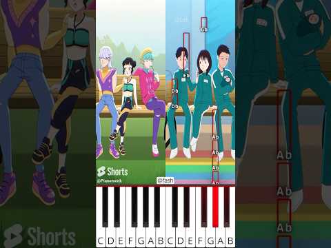 Kpop Demon Hunters and Squid Game Fail in Love | FASH Animation (@fash) - Octave Piano Tutorial