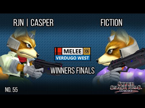 Melee @ Verdugo #55 - RJN | Casper (Fox) VS Fiction (Fox) - SSBM - Winners Finals