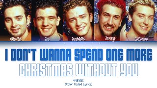 *NSYNC - I Don't Wanna Spend One More Christmas Without You (Color Coded Lyrics)