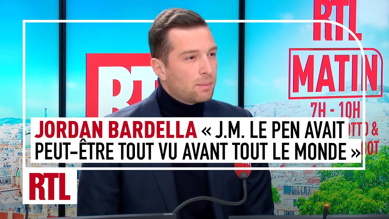 Jordan Bardella : "Question immigration, J.M. Le Pen avait peut-être tout vu avant tout le monde"