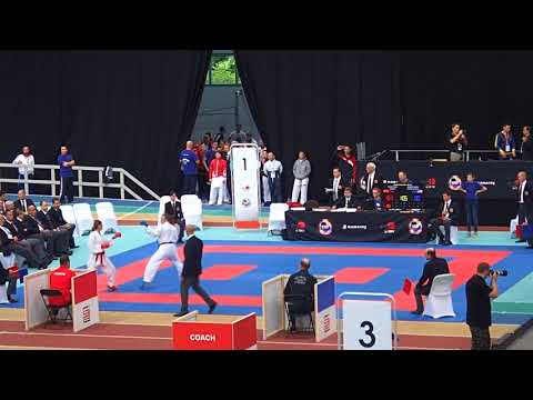 K1 PL Halle/leipzig 2017, kumite female -55 Kg, Yakan TUR vs Brown USA