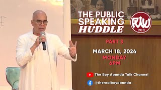 TEASER: The Public Speaking Huddle with Boy Abunda (Part 3)