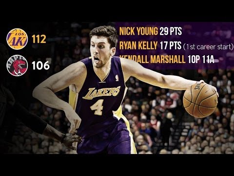 2014-01-19 Lakers vs Raptors Full Highlights