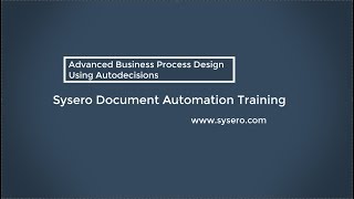 Advanced Business Process Design