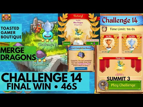 Merge Dragons Challenge 14 Final Win 46s !!!