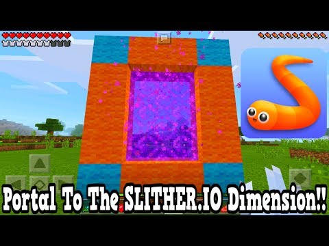 SmoothMarky - Minecraft Pe - Portal To The Slither.io Dimension - Mcpe Portal To The Slither.io!!!