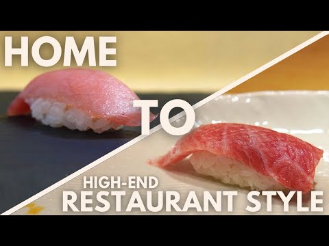 This is how a renowned Japanese sushi chef prepares fatty tuna!