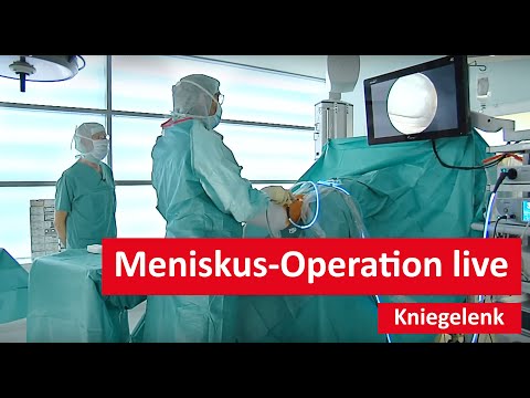Kniegelenk: Meniskus-Operation live!