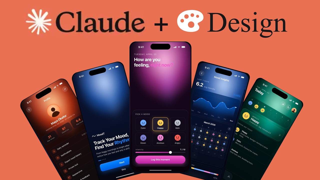 Build Mood Tracker App With Claude design & Claude code