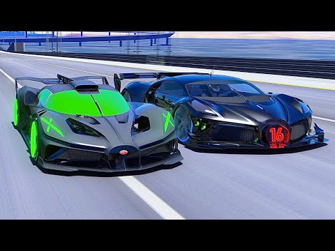 Bugatti Bolide Alien Engine vs Bugatti Black Devil at Special Stage Route X