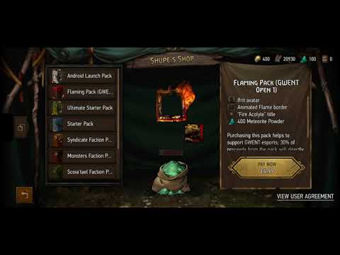 GWENT - Unboxing Flaming Pack / Open 1 - Android