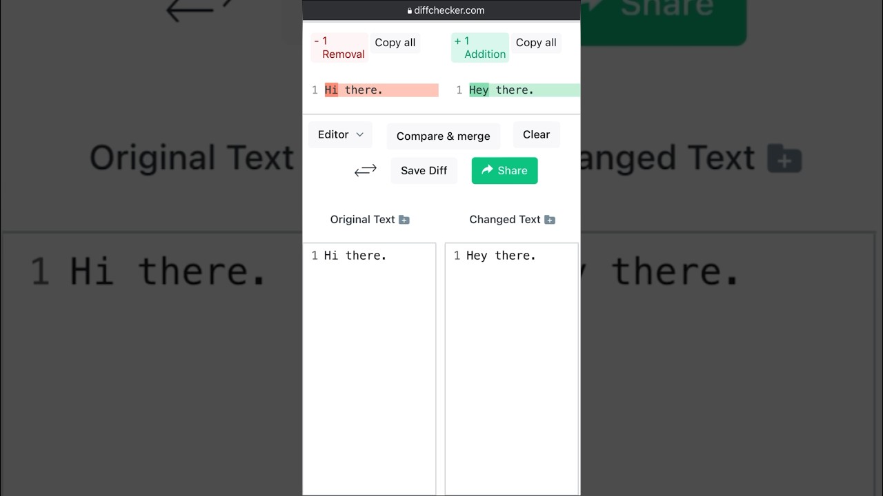 Diff checker. #30dayschallenge #technology