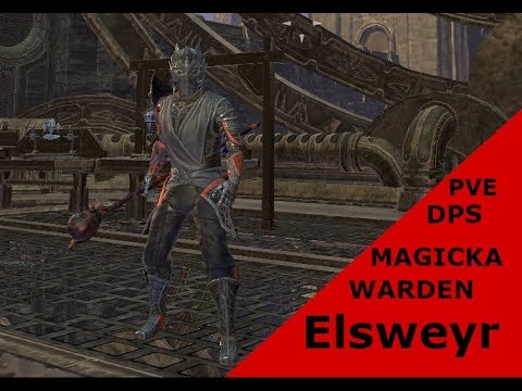 ESO Magicka Warden PVE DPS (Elsweyr)