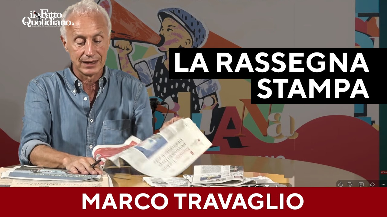 Marco Travaglio legge i giornali. La rassegna stampa del direttore