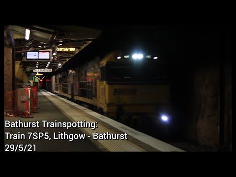 Bathurst Trainspotting: Train 7SP5, Sydney to Perth intermodal