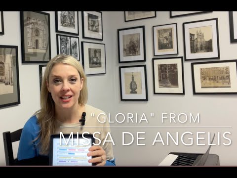 How to Sing the GLORIA Chant from the "Missa de Angelis"--Used at the Vatican-- Latin Pronunciation