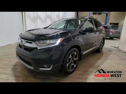 2018 Honda CR-V Touring AWD in Black for sale at Wheaton Honda West in Calgary, AB