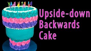 Upside-down Backwards Cake from Cookies Cupcakes and Cardio