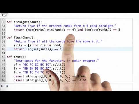 Straight And Flush Solution Design of Computer Programs
