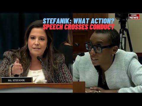 Stefanik: What action? Presidents of Harvard: When speech crosses into conduct that violates policy