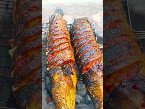 cá chuối nướng trấu thơm ngon #phaduco