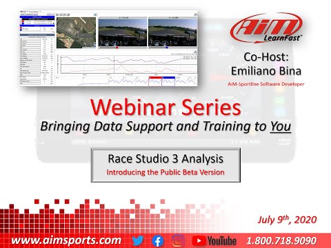 1-30 Race Studio 3 Analysis Public Beta Debut - Live Webinar with Emiliano Bina - 7/9/2020