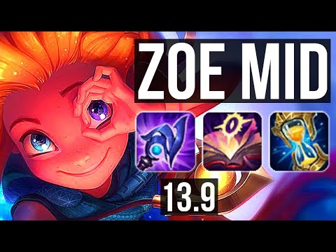 ZOE vs AHRI (MID) | 16/2/19, 2.2M mastery, Legendary | KR Diamond | 13.9