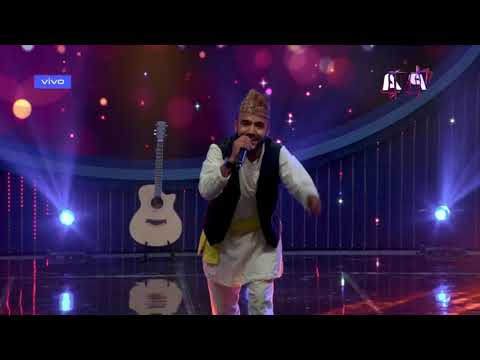 Hukka Chilimle ~ Prashant Thapa || Nepal Idol S5 || Lok Special Round || Ep - 19 || Nabasa Buda Ba M
