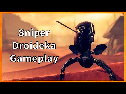 Sniper Droideka Gameplay Star Wars Battlefront 2