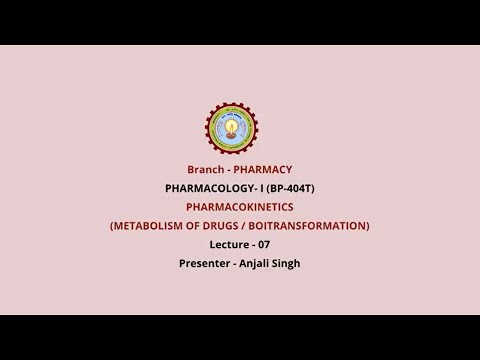 Pharmacokinetics (Metabolism of Drugs/Biotransformation)