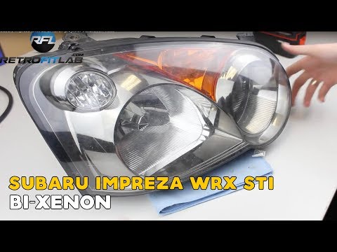 Subaru Impreza WRX Sti Bi xenon projector installation video