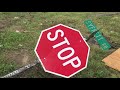Stop Sign Down And Tornado Debris In Alford After Tornado
