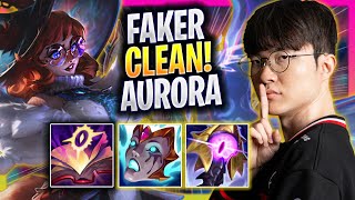 FAKER IS SUPER CLEAN WITH AURORA! - vs Vex!