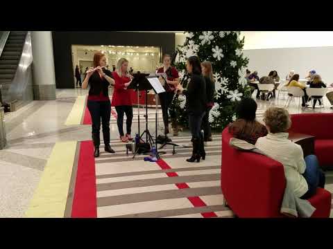 Chione Quintet playing in the Oracle Center &  International Center, downtown Minneapolis