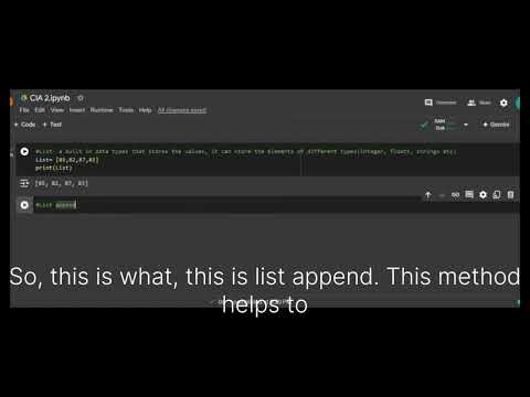 Python Lists Append And Sort Tutorial In Google Colab