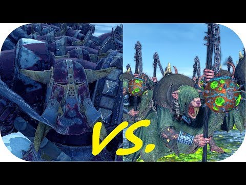Total War: Warhammer II ♦ Fight Club ♦ Black Orcs vs. Plague Monk Censer Bearers