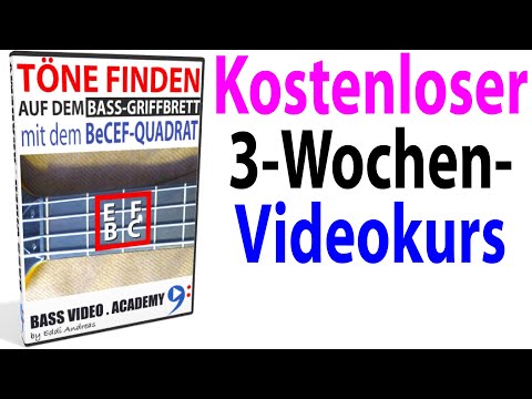 Kostenloser Video-Kurs für Bassisten "Töne einfach auf dem Griffbrett merken"