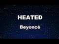 Karaoke♬ HEATED - Beyoncé 【No Guide Melody】 Instrumental