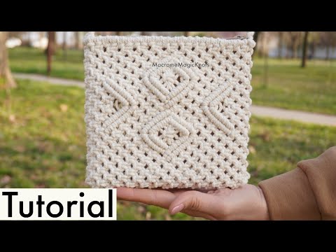 DIY Macrame Bag With Zipper Macrame Wallet for Girls