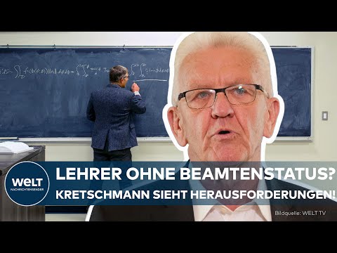 Video Thumbnail: LEHRER OHNE BEAMTENSTATUS? "Das kann man auch anders machen!" – Kretschmann über Lehrerprivilegien