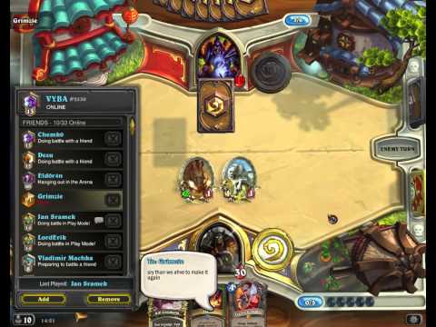 Hearthstone gosugamers tournament 11.5.2014 game stuck vs Grimzie player
