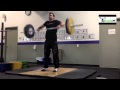 Olympic lift pull combos: High Pull and Hang Clean