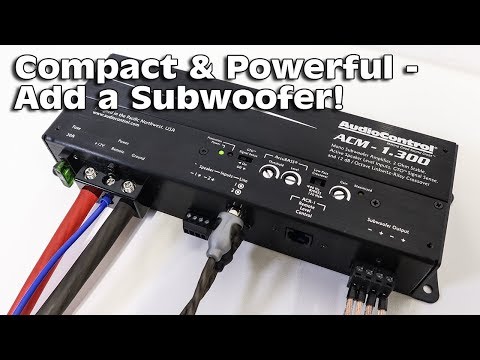 Add BASS with LIMITED SPACE! AudioControl ACM-1.300 Amplifier