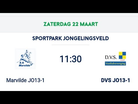 2024-25 p3w6 DVS JO13-1 v Marvilde JO13-1 highlights 5-3