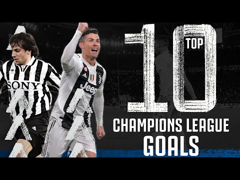 ⚽ Top 10 Champions League Goals! | Ronaldo, Del Piero, Ravanelli, Morata, Nedved | Juventus