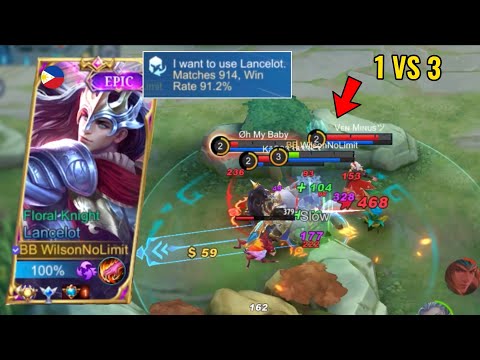 TOP GLOBAL LANCELOT 91% WINRATE ROTATION 🔥( EASY RANK UP! ) + LING M WORLD SKIN GIVEAWAY!!