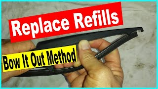 How to change rear wiper blade refill or insert - Option 1