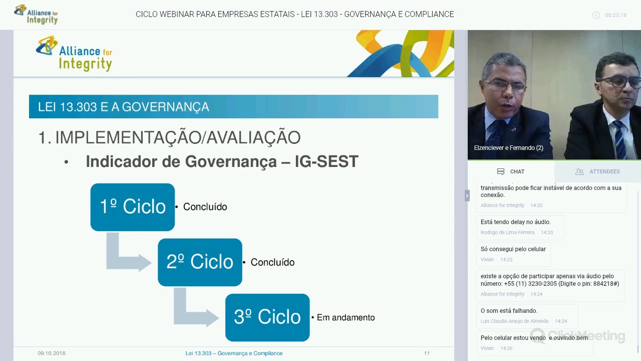 Webinar para Empresas Estatais: "Lei 13.303 - Governança e Compliance"